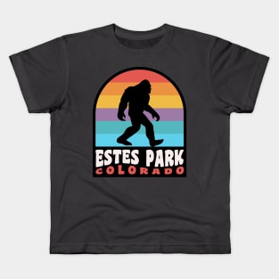 Estes Park Bigfoot Sasquatch Colorado Rocky Mountains Kids T-Shirt